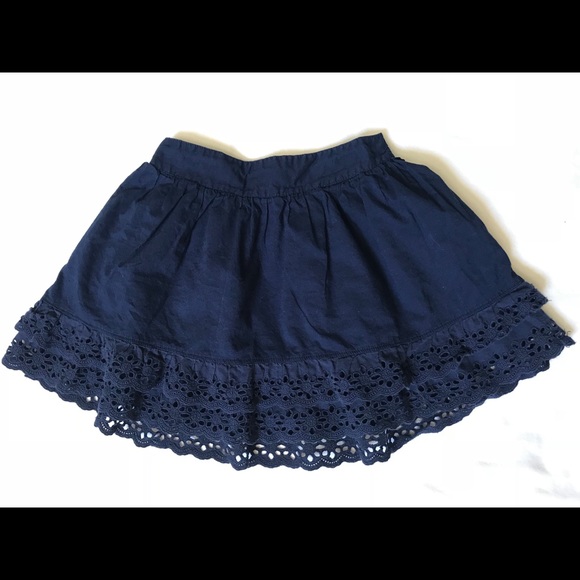 Cherokee Bottoms Cherokee Girls Navy Eyelet Ruffled Skirt Poshmark